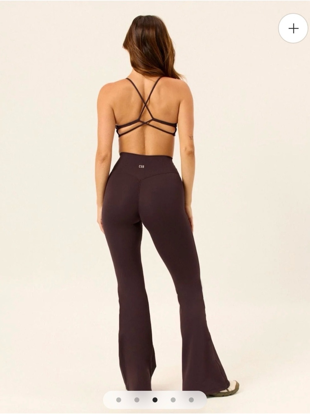 CSB Form Invisible Scrunch Flare Leggings | Espresso S - Picture 3 of 9